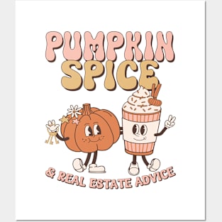 Real Estate Halloween Pumpkin Spice And Real Estate Advice Posters and Art